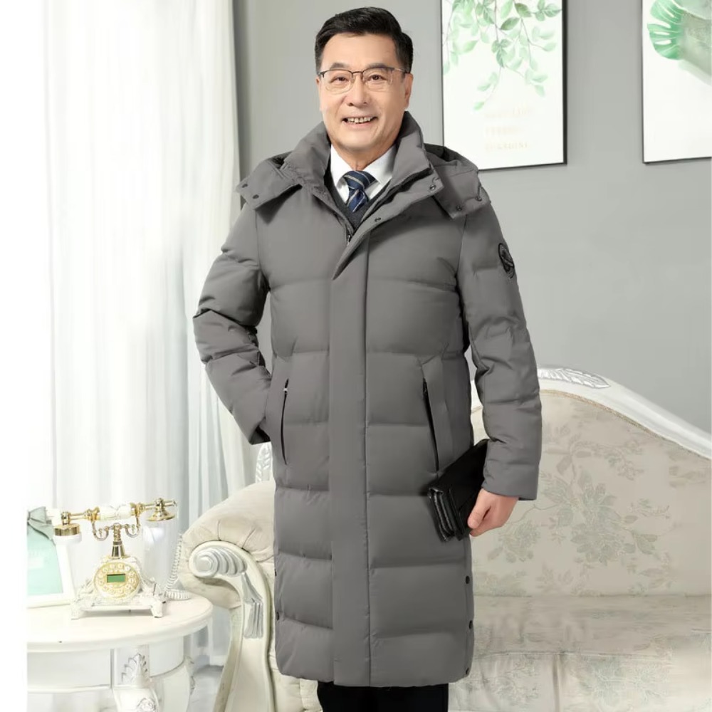 Winter Clothing Hiking - 남성용 푸퍼 다운 코트, 흰색 거위