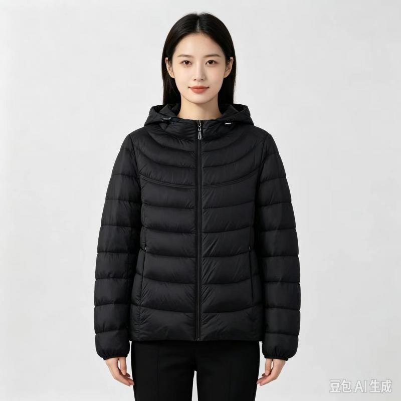 Winter Clothing Pk - 세련된 여성용 패딩 재킷, 초경량 다운