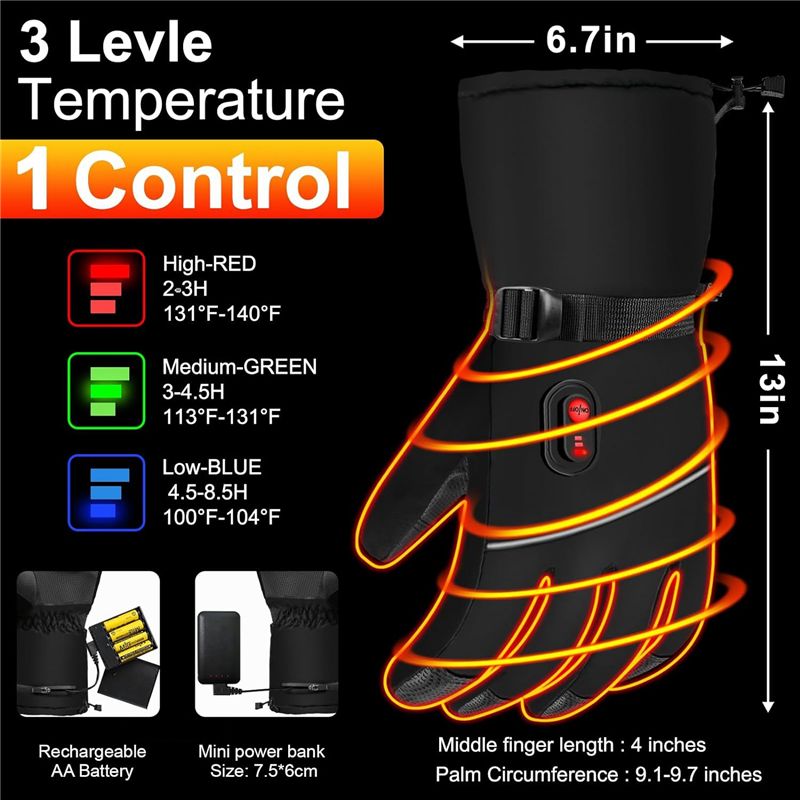 A07T-전기 온열 장갑, 손을 따뜻하게 해주는 겨울용 - Heated Gloves Electric 리뷰 및 가격