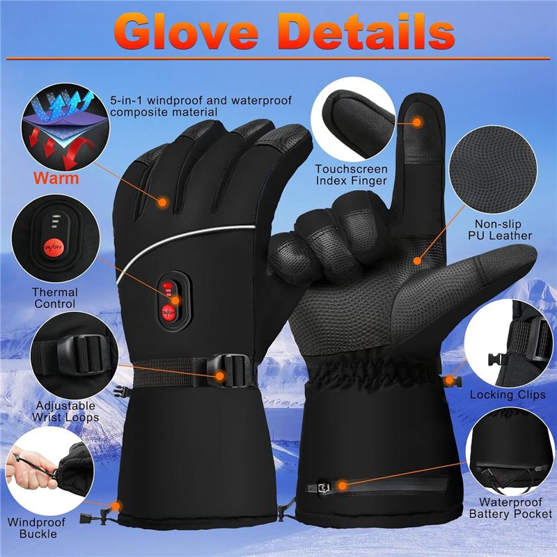 A07T-전기 온열 장갑, 손을 따뜻하게 해주는 겨울용 - Heated Gloves Electric 리뷰 및 가격
