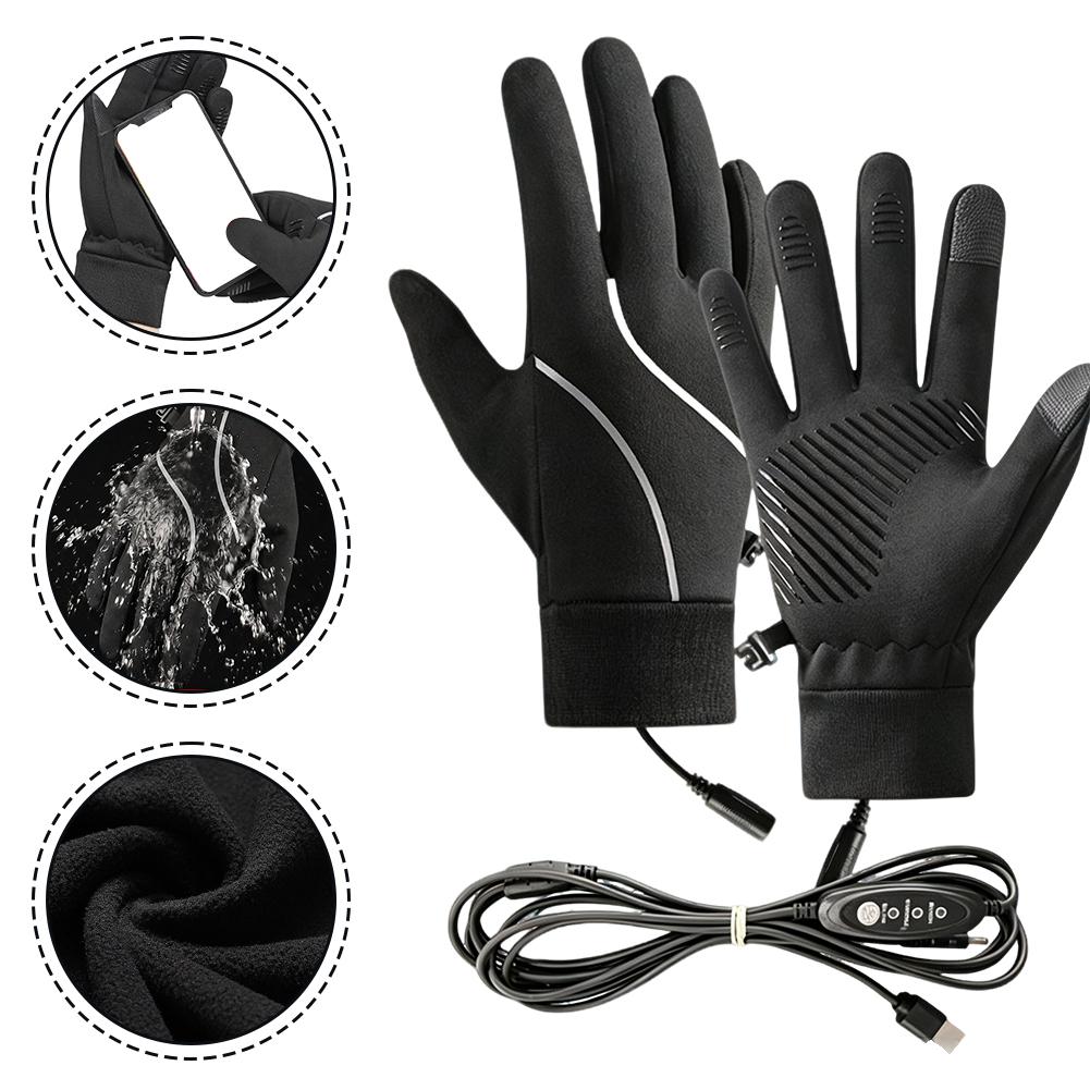 충전식 발열 장갑, 겨울용 플리스 안감, 따뜻하고 터치 - Heated Gloves Electric 리뷰 및 가격
