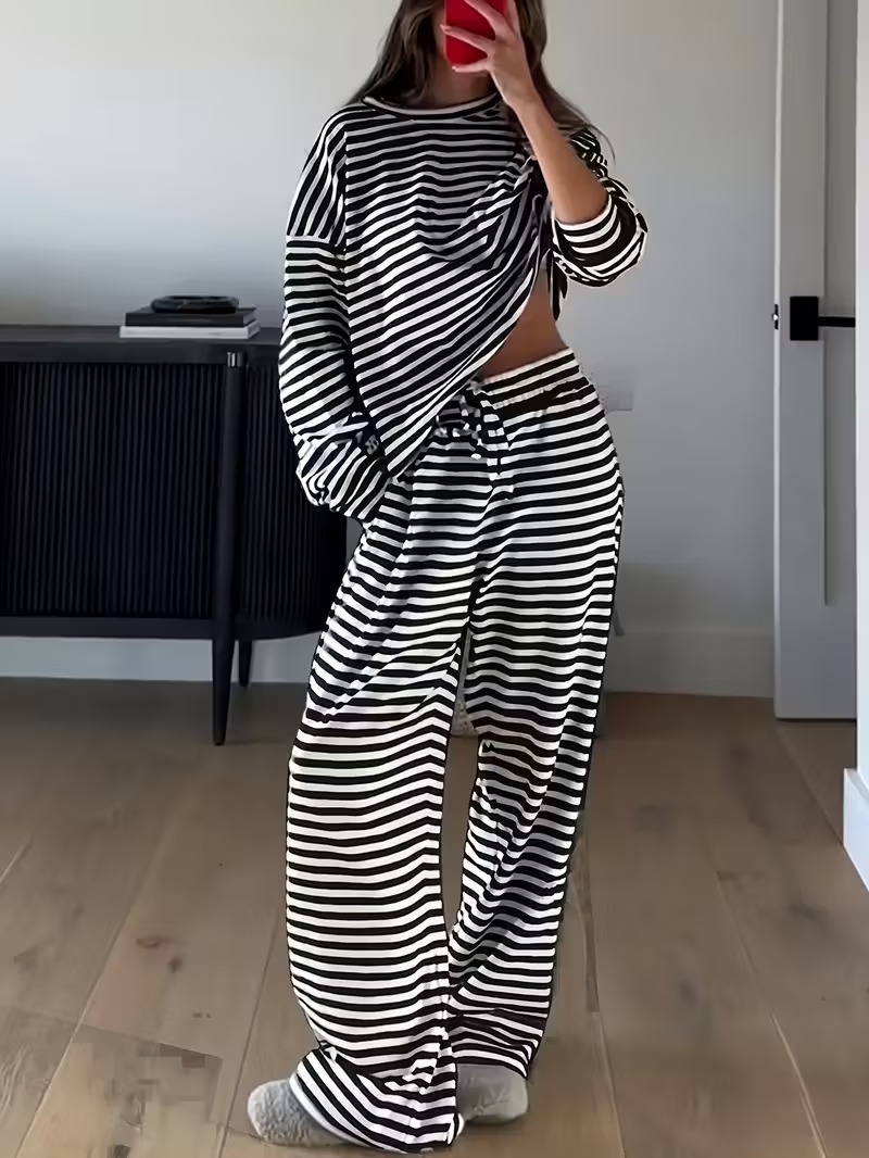 2026 가을 겨울 신상 여성 스트라이프 라운드넥 루즈 - Winter Clothing For Women 리뷰 및 가격